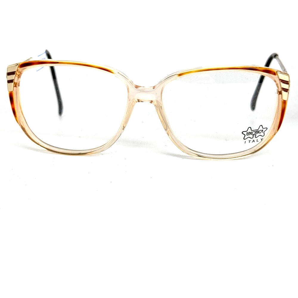 LUXOTTICA 4184‎ Eyeglasses Frames Gold NDS Clear Full Rim H15313